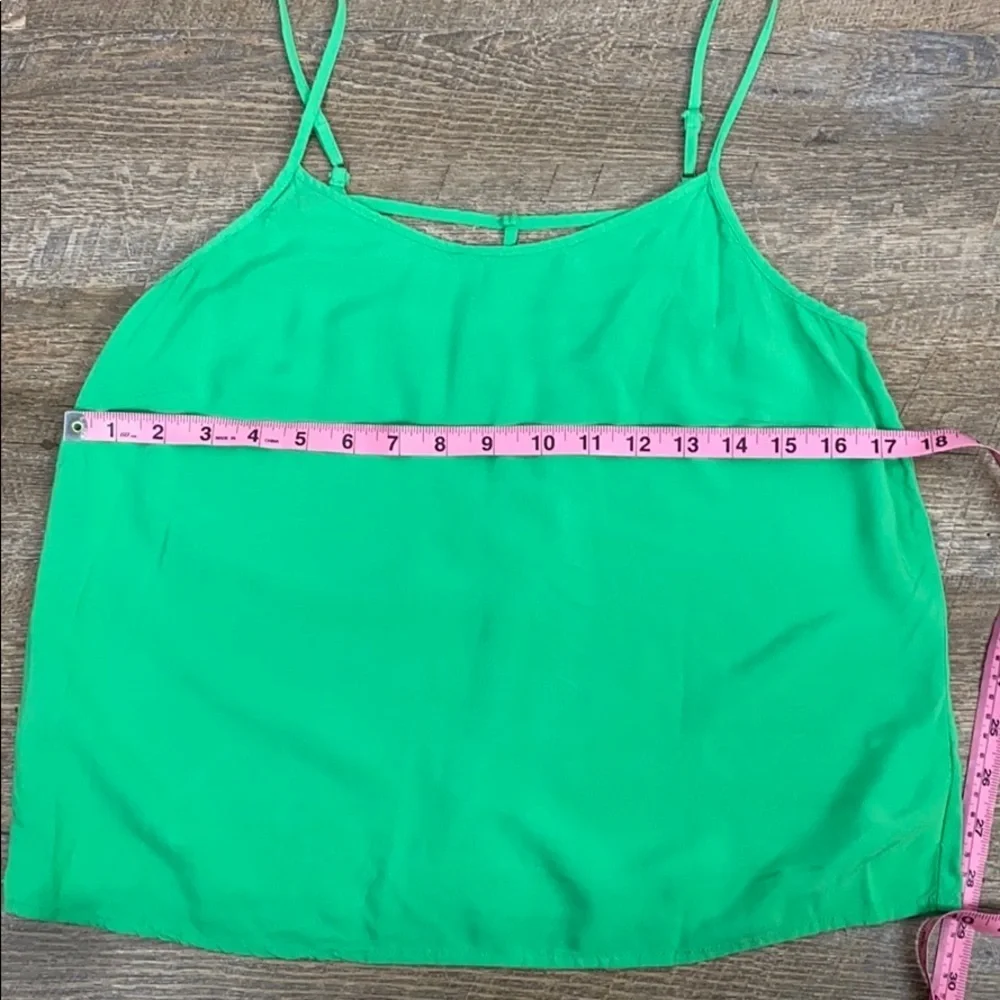 Chloe K Green Spaghetti Strap Crop Tank - Picture 7 of 9